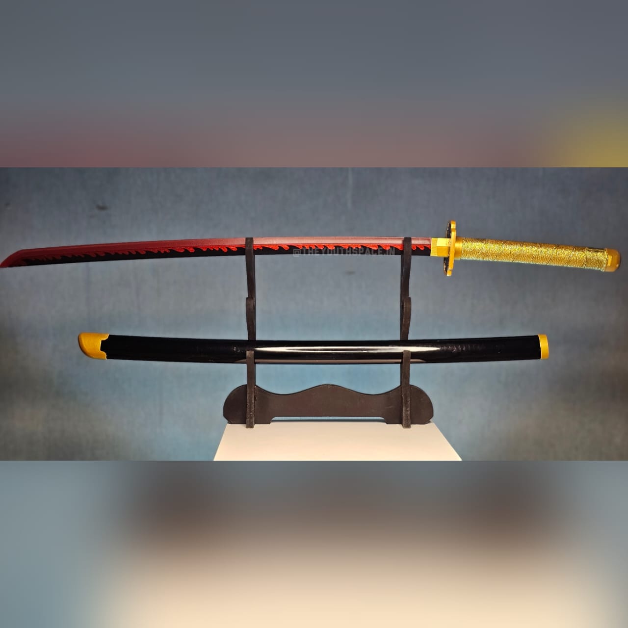 Yoriichi's practice wooden X acrylic katana (104cms)