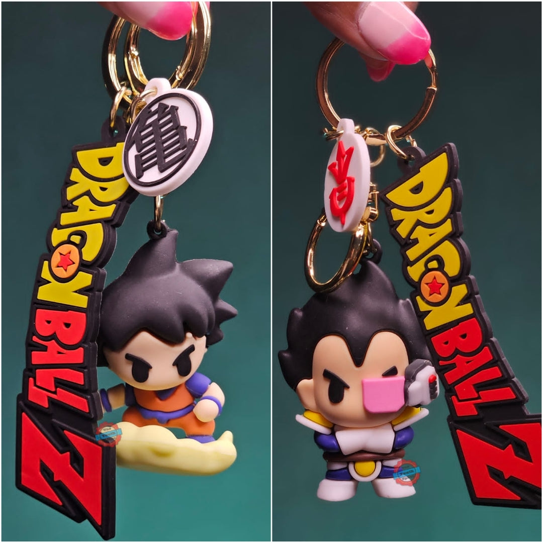 Goku and Vegeta Silicone Keychain