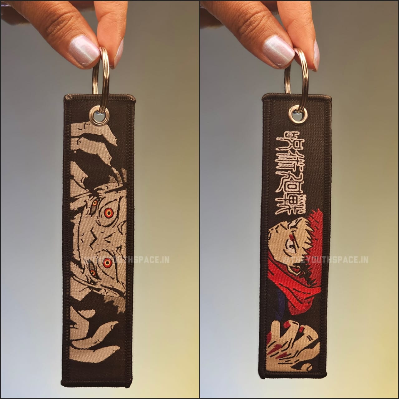 Jujutsu Kaisen Flip Side Embroidered Keychain (Size - 15 cms)