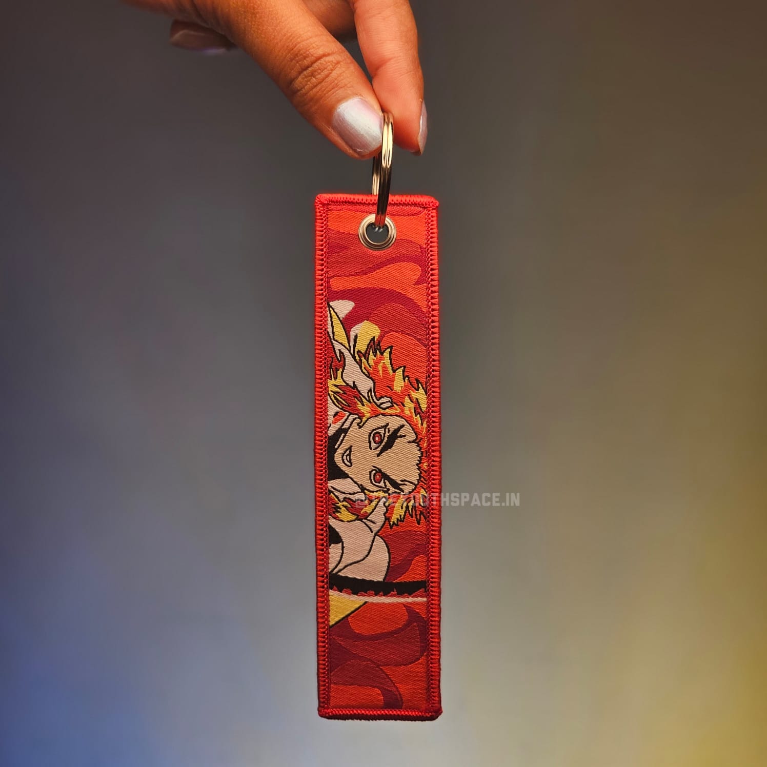 Rengoku (code 3) Flip Side Embroidered Keychain (15 cm)