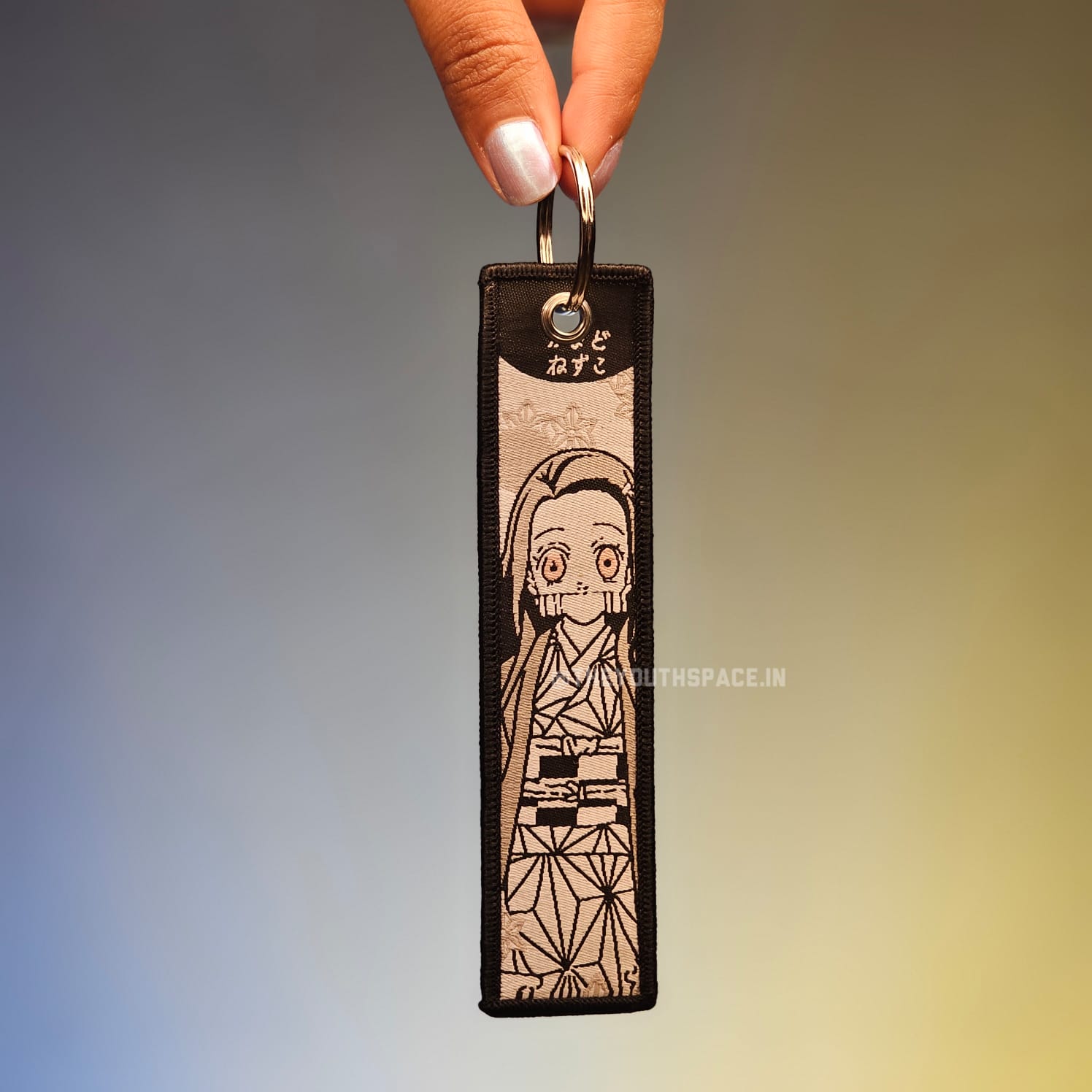 Nezuko Flip Side Embroidered Keychain (15 cm)
