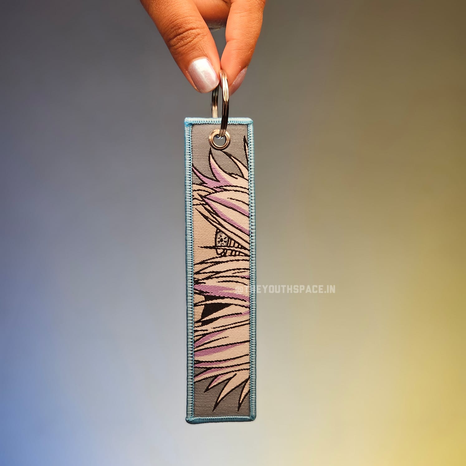 Gojo Flip Side Embroidered Keychain (15 cm)