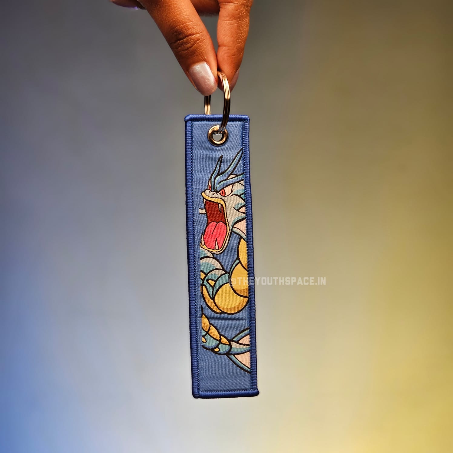 Gyarados Pokemon Flip Side Embroidered Keychain (15 cm)
