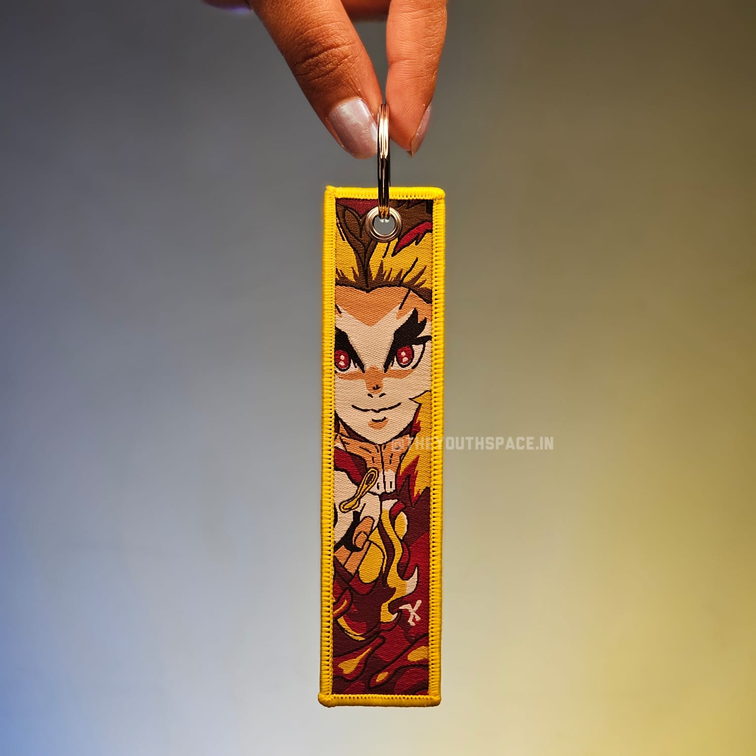 Rengoku Flip Side Embroidered Keychain (15 cm)