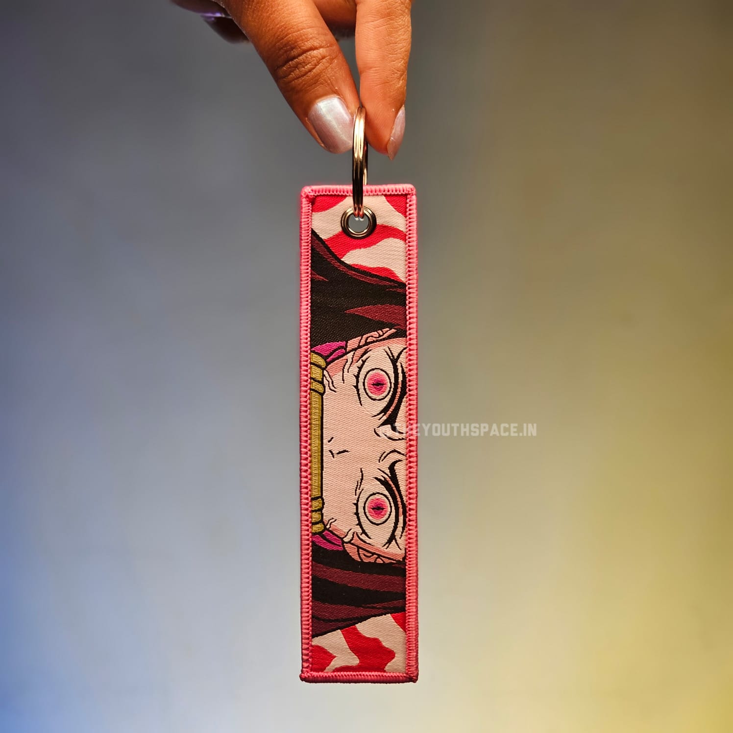 Nezuko Flip Side Embroidered Keychain (15 cm)