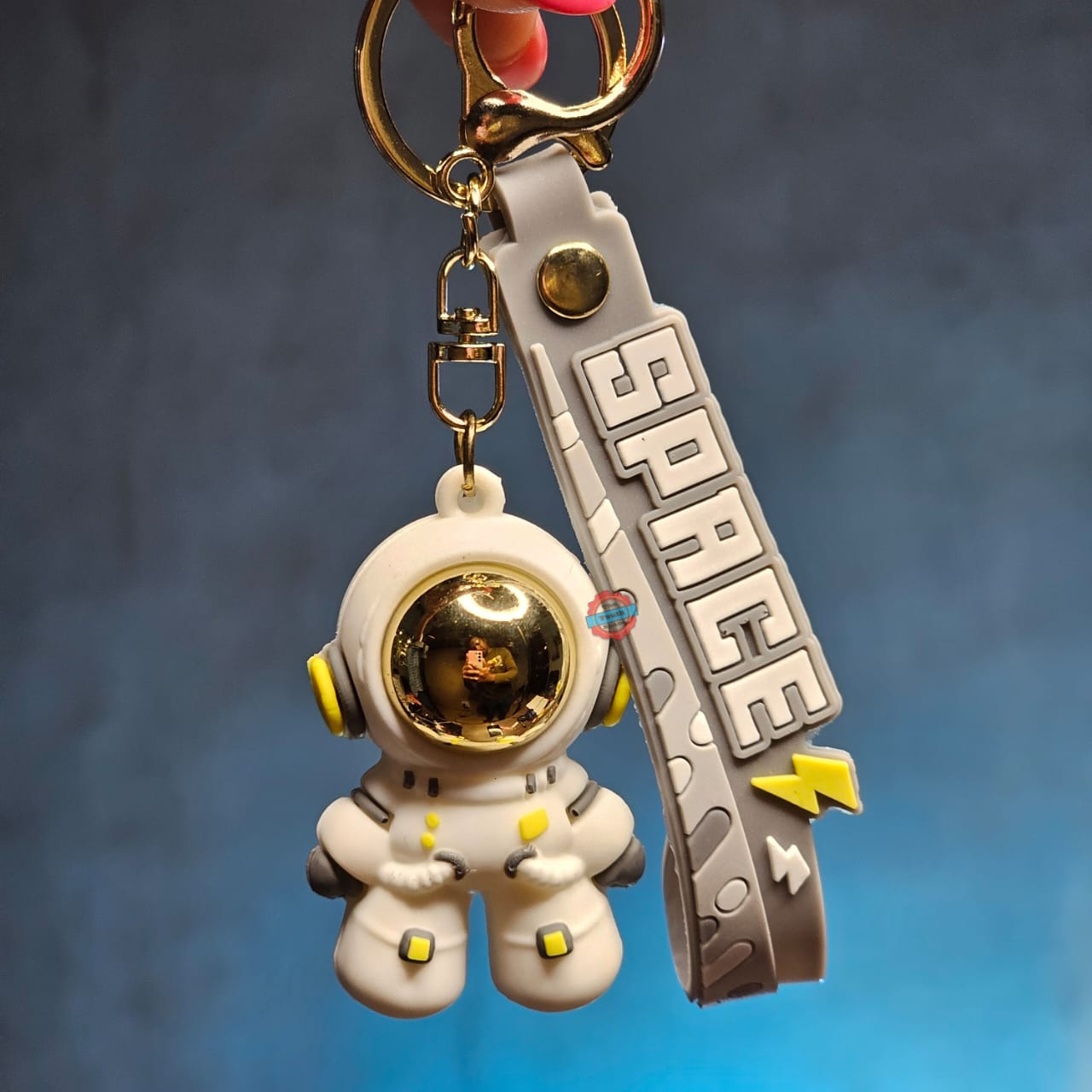 Spaceman Silicone Keychain