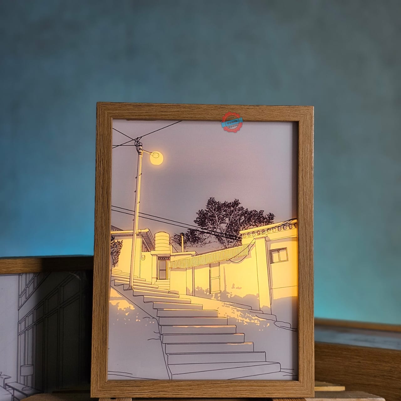 Night View Shadow Artistic Light Frame