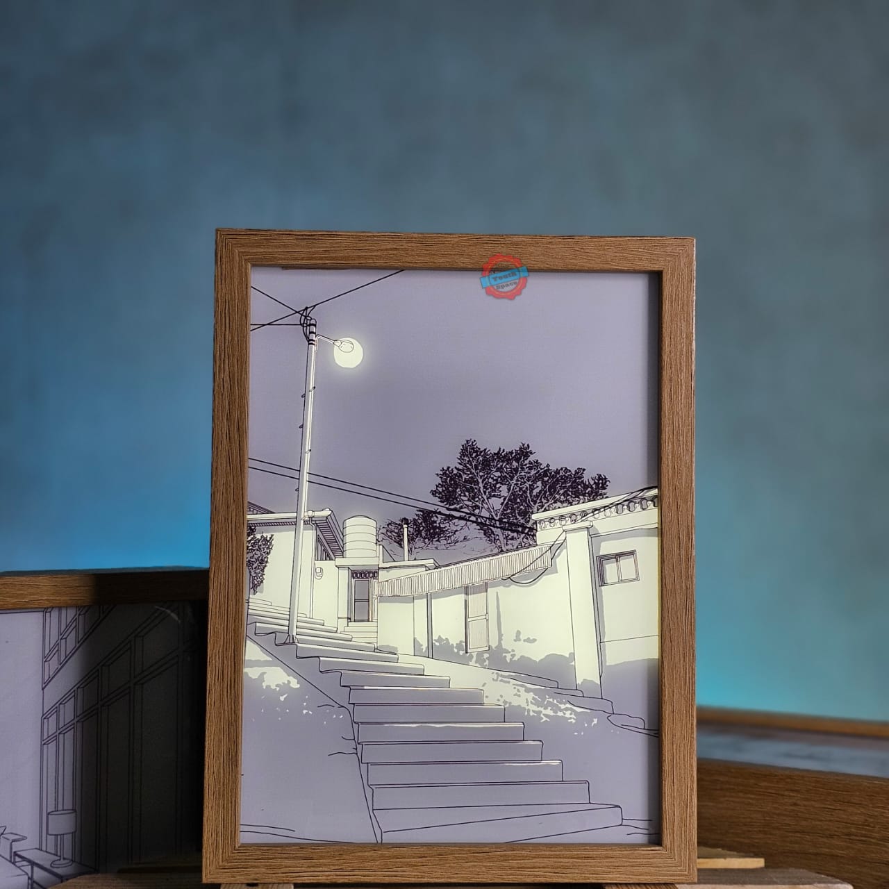 Night View Shadow Artistic Light Frame