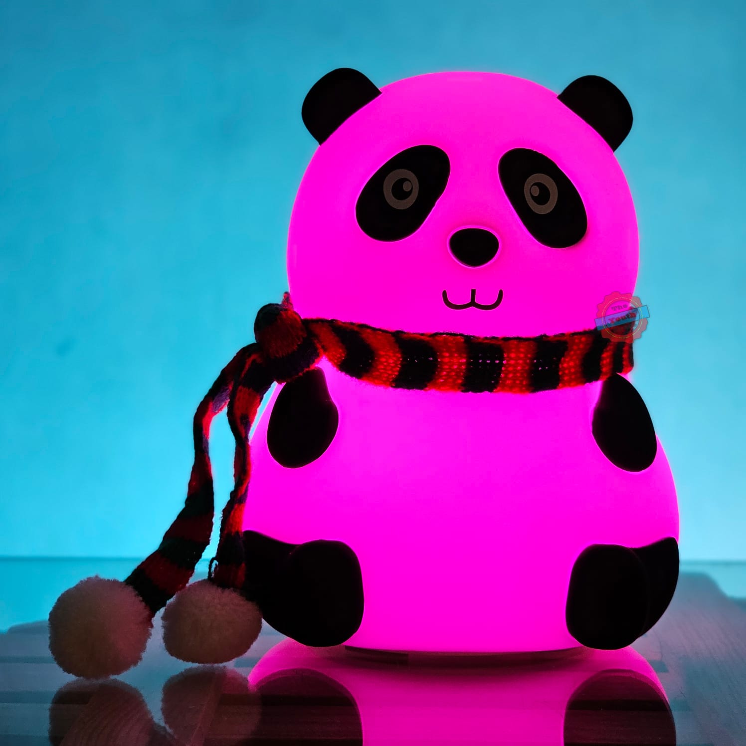 Panda Silicone Lamp (Size: 13 cm, Color: Multi-color)