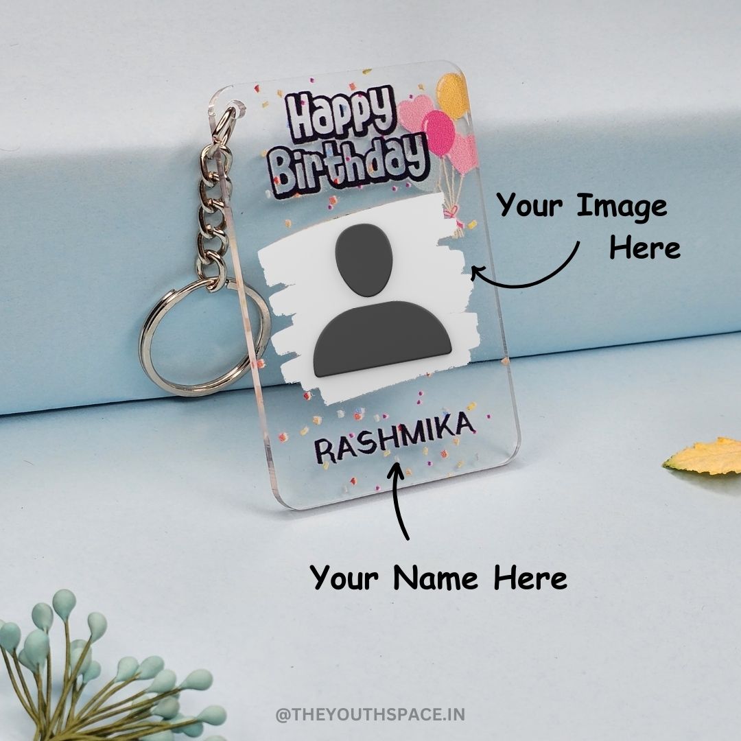 Personalised Birthday Acrylic Keychain
