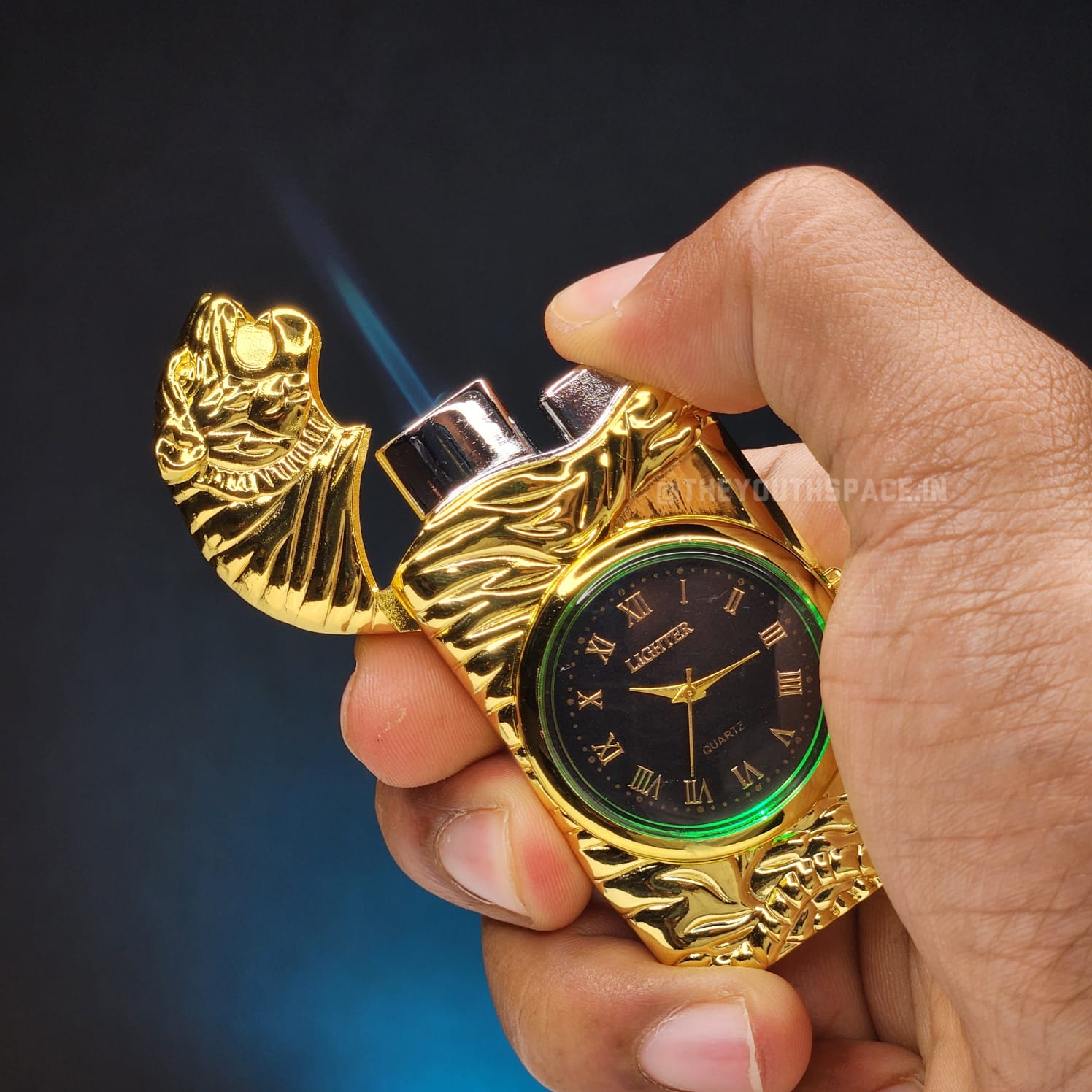 Lion Time Jet Lighter (Metallic)
