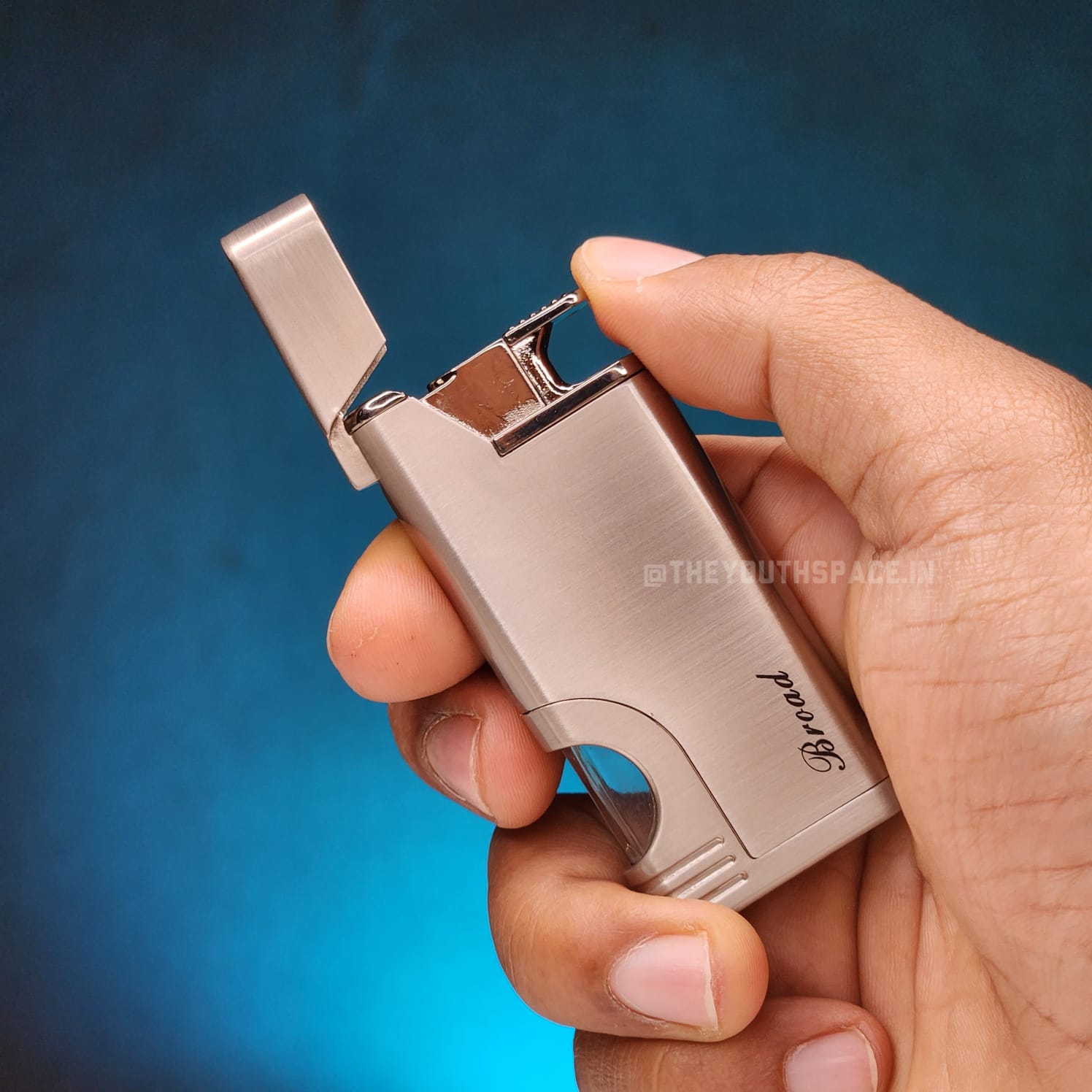 Sleek Fancy jet lighter with visible fuel tank