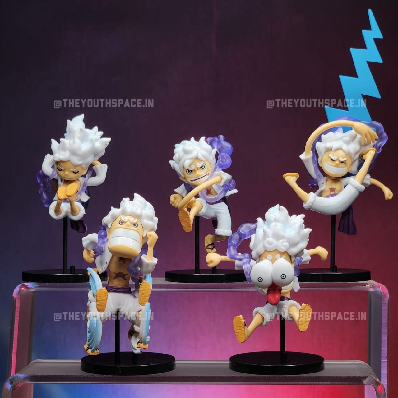 Luffy Gear 5 Figures (Set of 5)