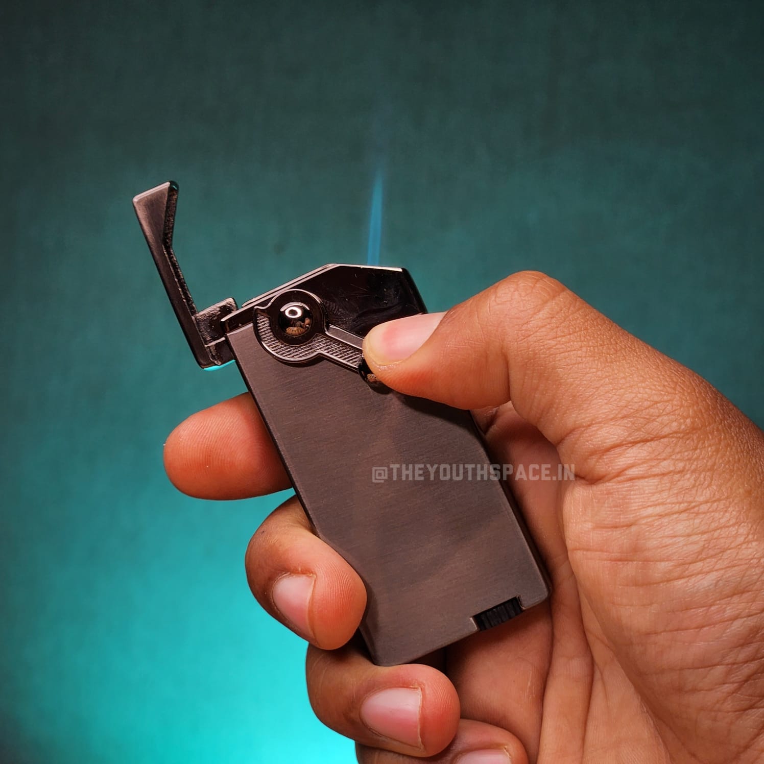 Rocker Arm Jet Flame Lighter (Metallic)