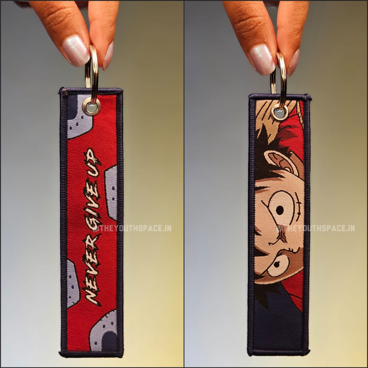 One Piece Luffy Flip Side Embroidered Keychain (15 cm)