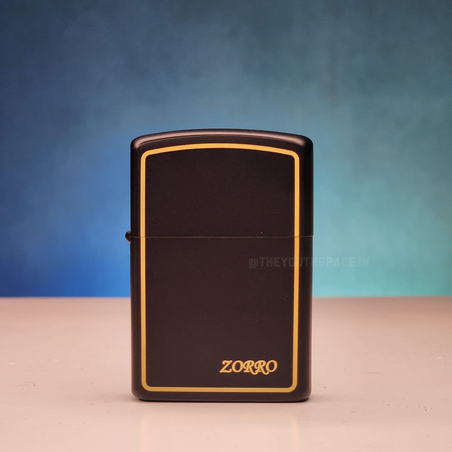ZORRO ULTIMATE JUSTICE BRASS BLACK WITH GOLD BORDER LIGHTER