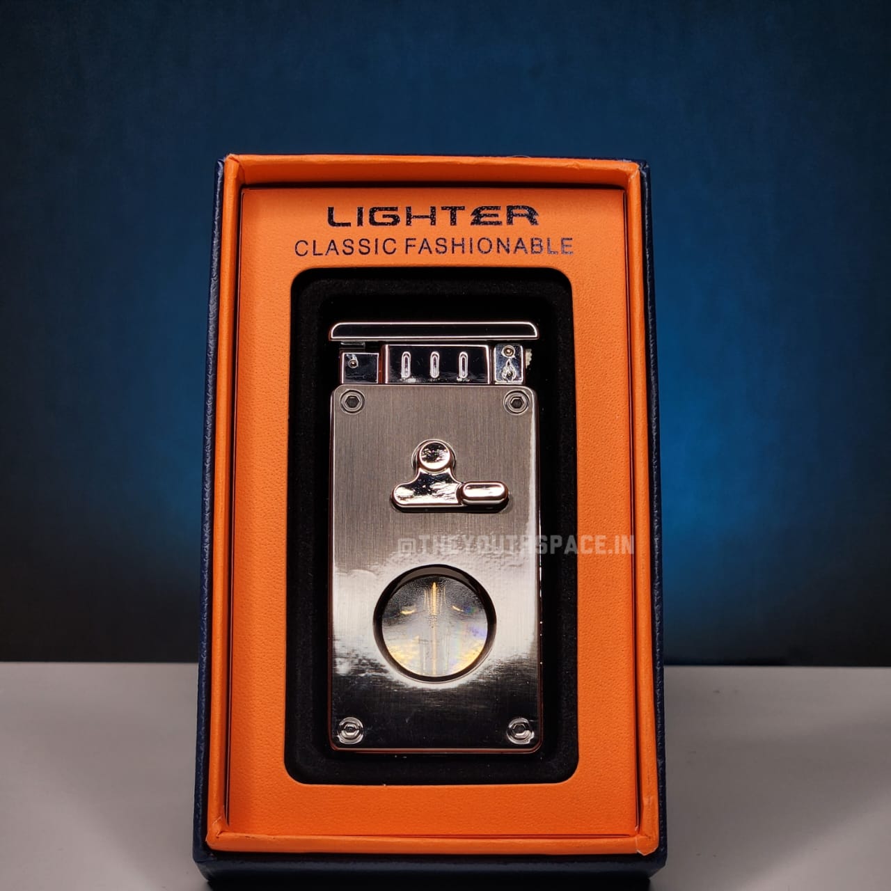 Swing Arm Dual Flame Lighter (Metallic)