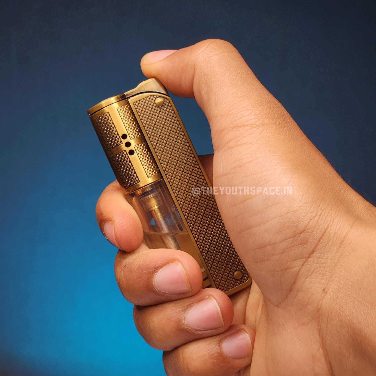 The Antique Brasslight Jet Lighter With Lights (Metallic)
