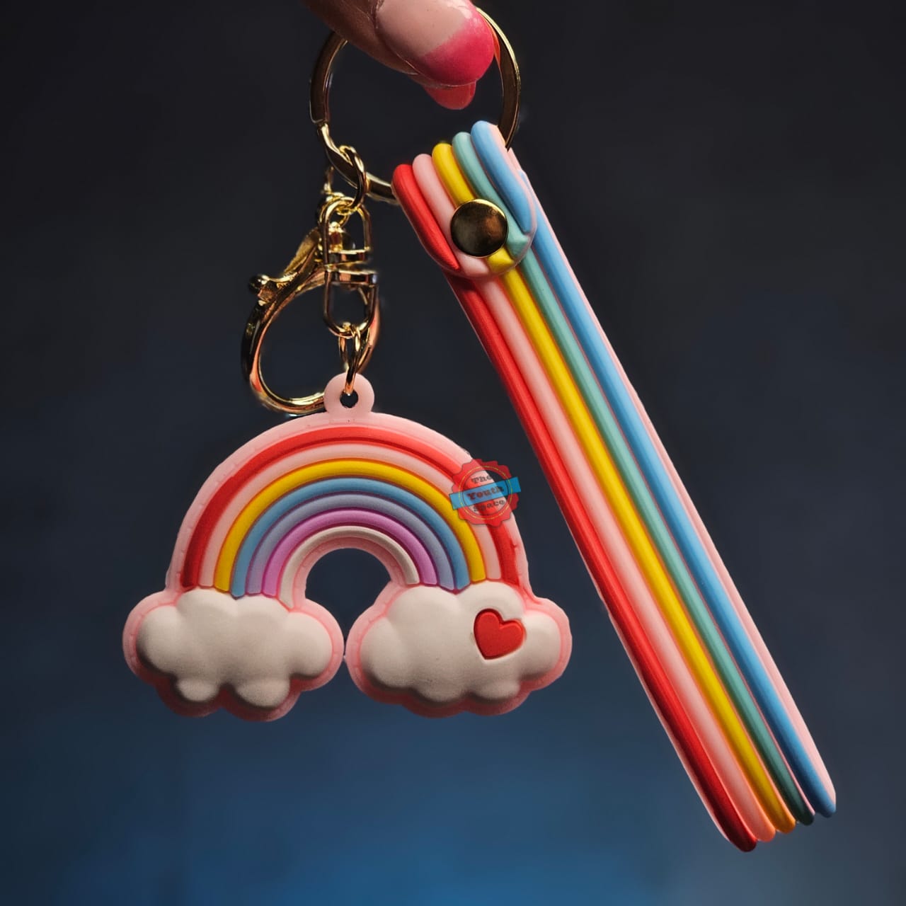Rainbow Silicone Keychain