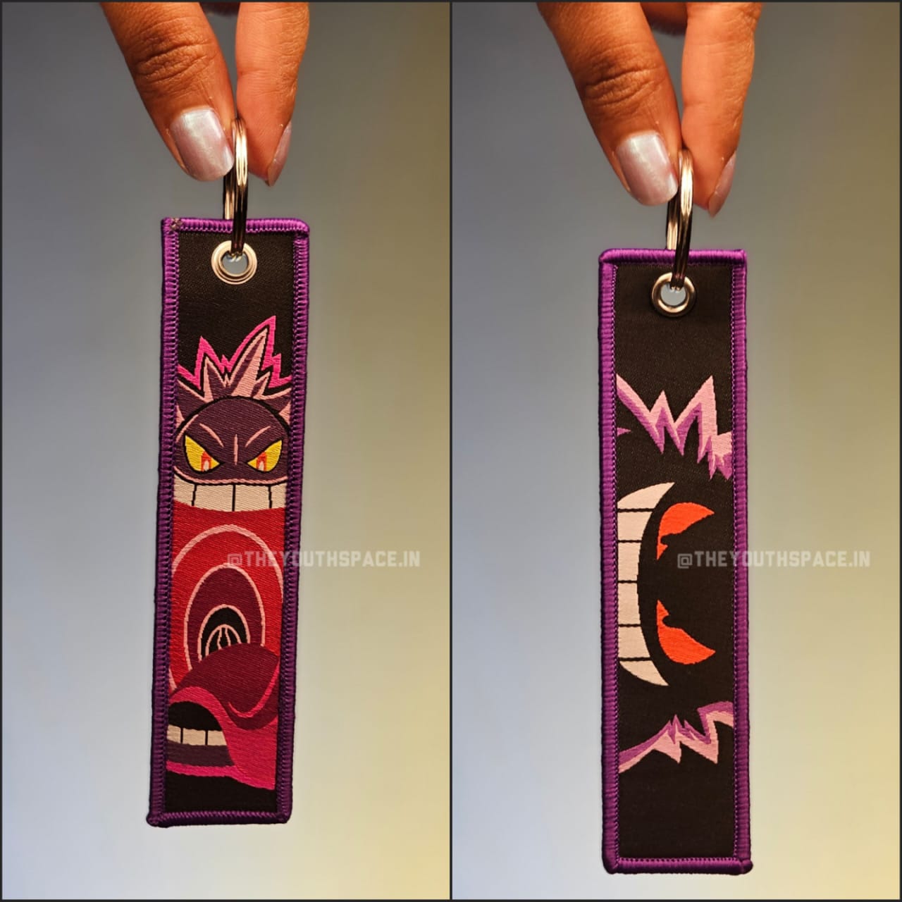 Gangar Pokémon Flip Side Embroidered Keychain (15 cm)