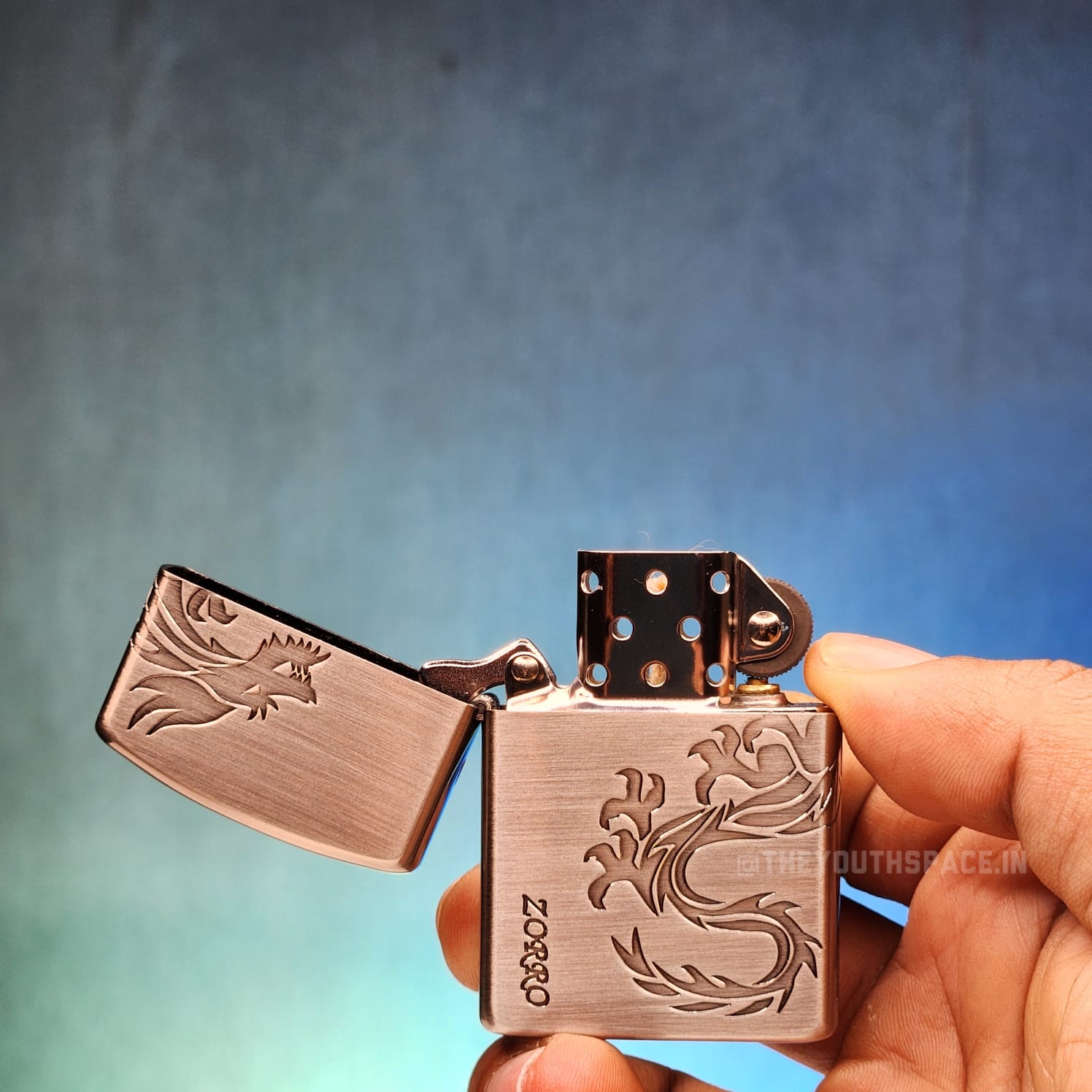 ZORRO ULTIMATE JUSTICE BRASS DRAGON LIGHTER 23HK
