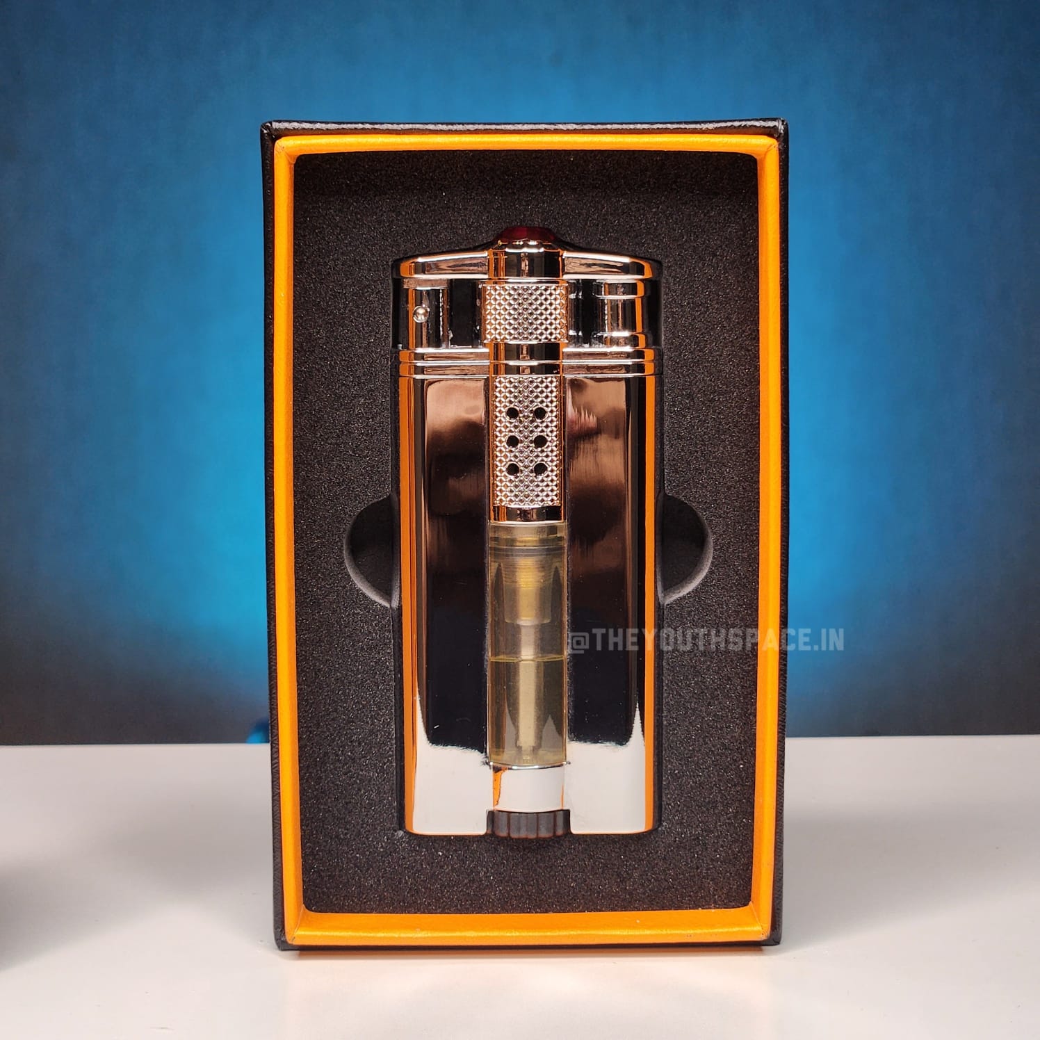 Heavy Block Burner Jet Flame Lighter With LED Light