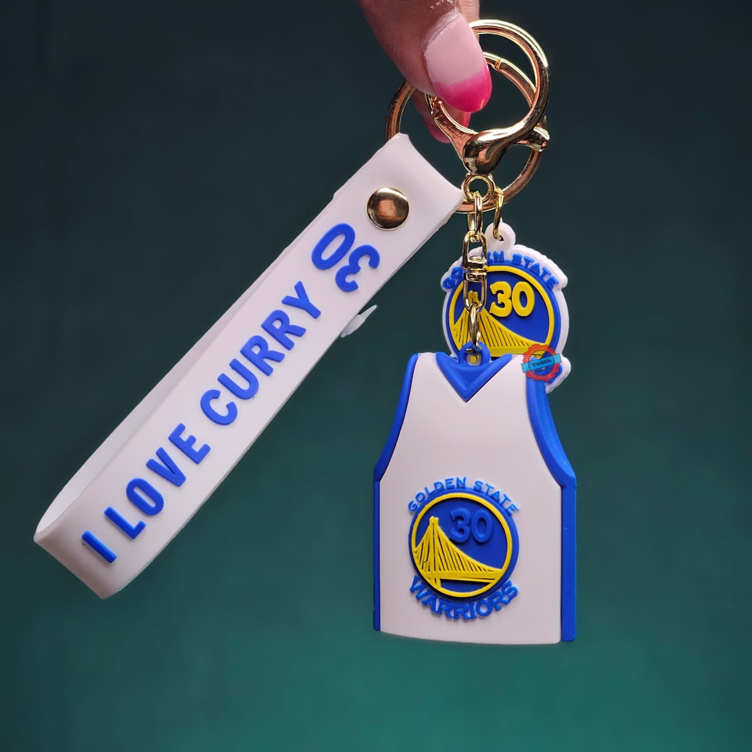 Step Curry Silicone Keychain