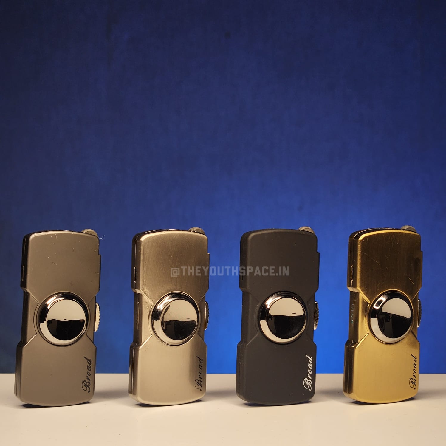 Fidget Spinner Jet Lighter (Metallic)
