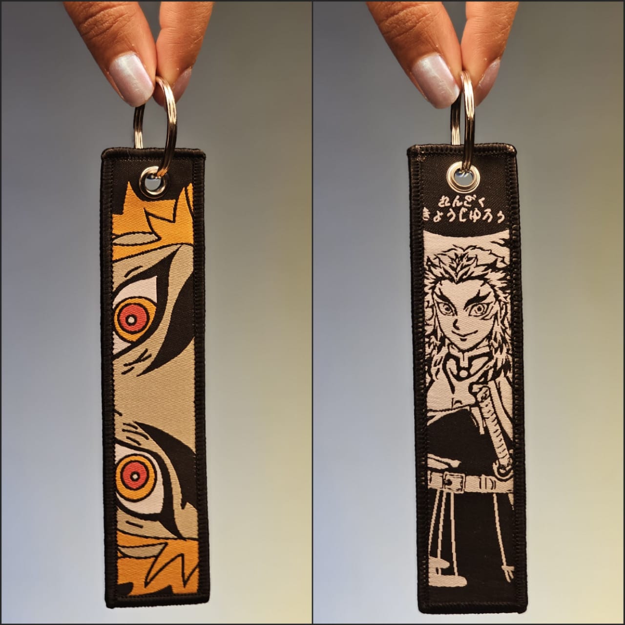 Rengoku (code 2) Flip Side Embroidered Keychain (15 cm)