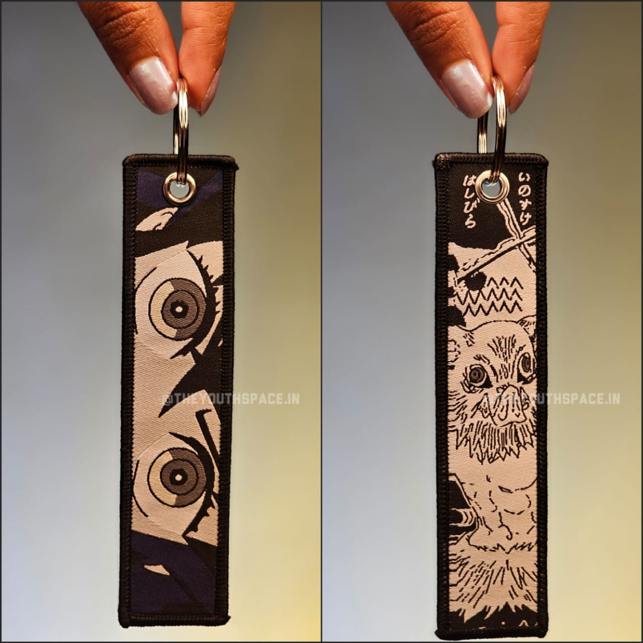 Demon Slayer Inosuke Flip Side Embroidered Keychain (15 cm)