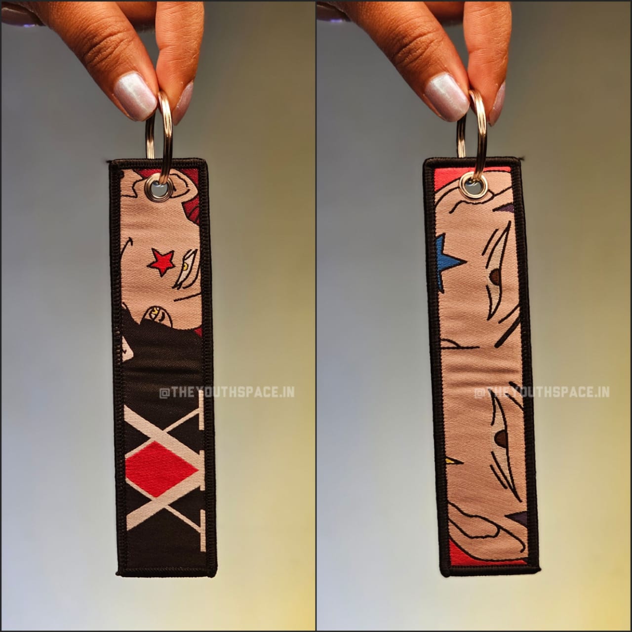 Hisoka Flip Side Embroidered Keychain (15 cm)