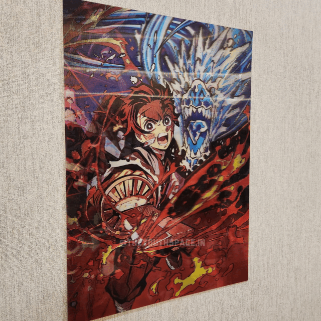 Demon slayer 3D motion Wall poster