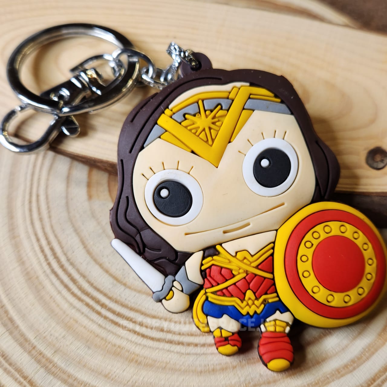 Wonder woman silicone keychain