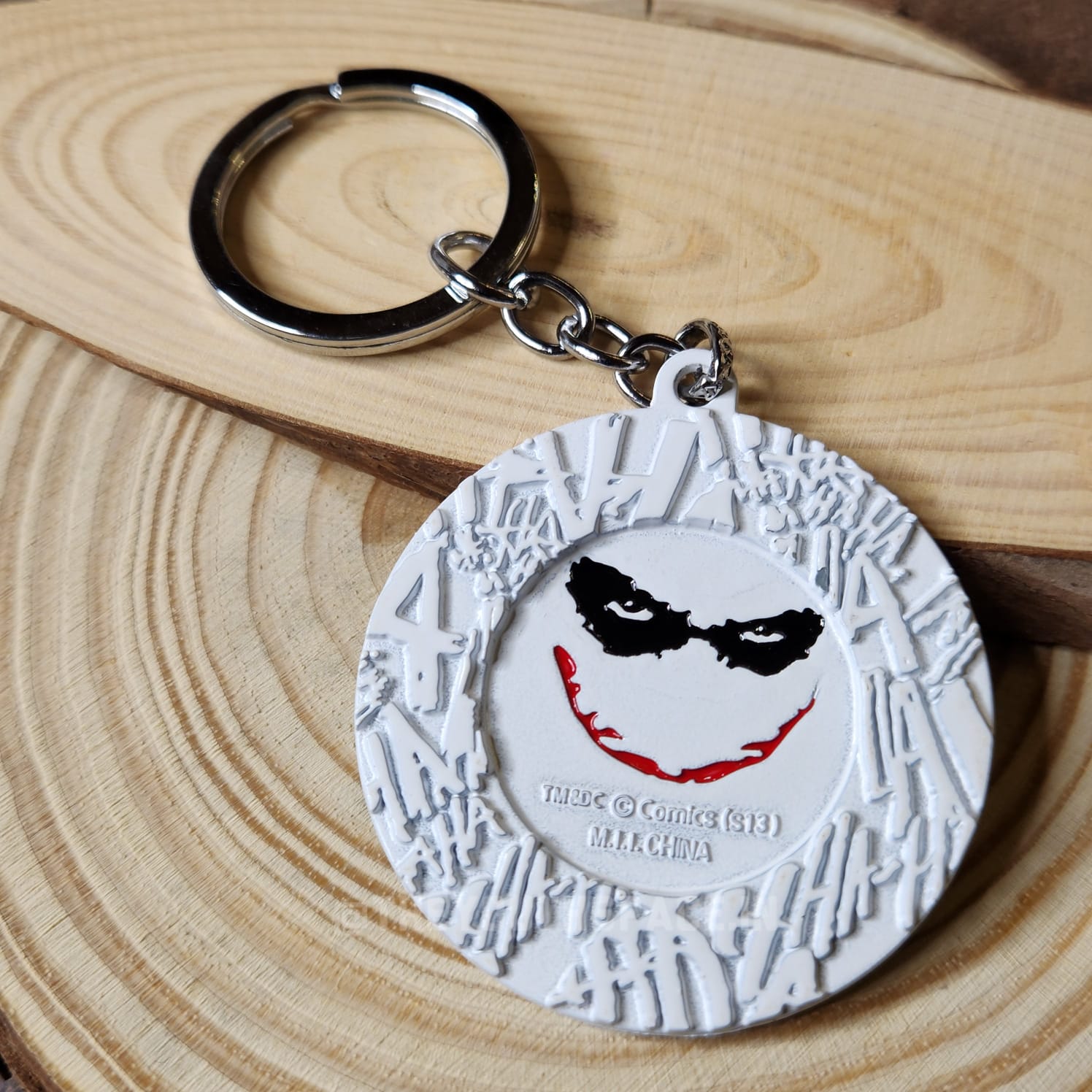 Joker metal keychain