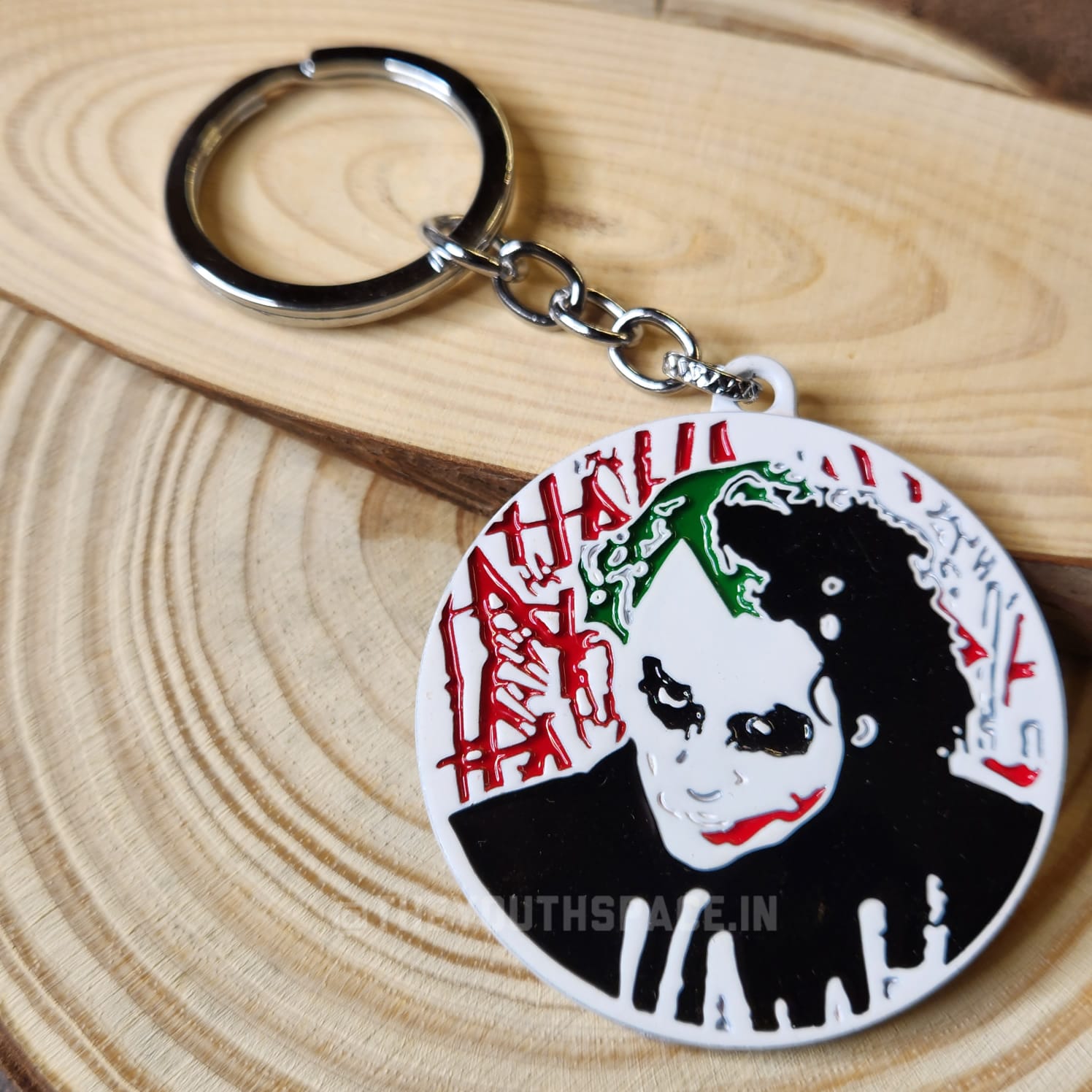 Joker metal keychain