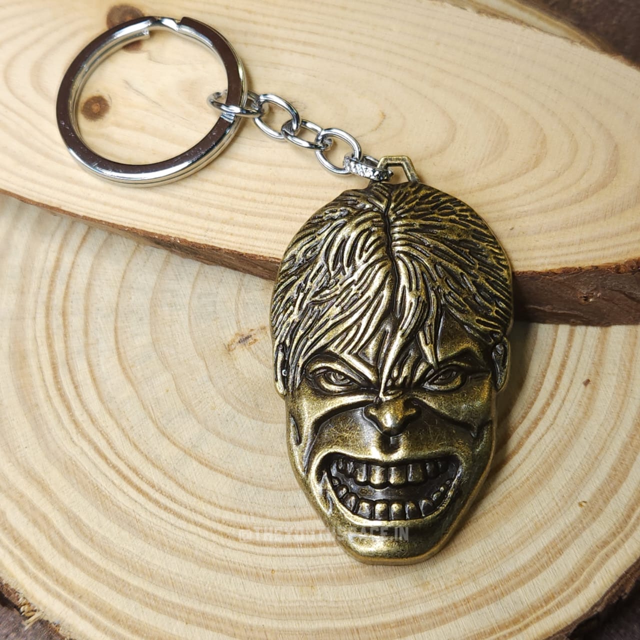 Hulk Face Metallic Keychain