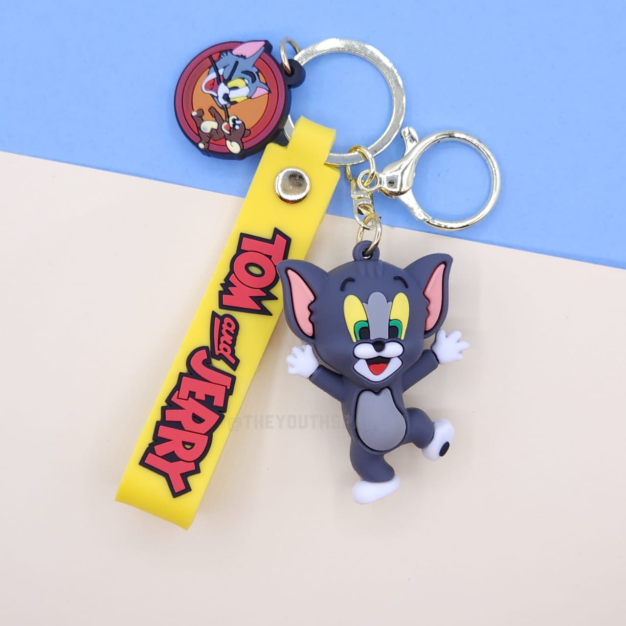 Tom & Jerry silicone keychain