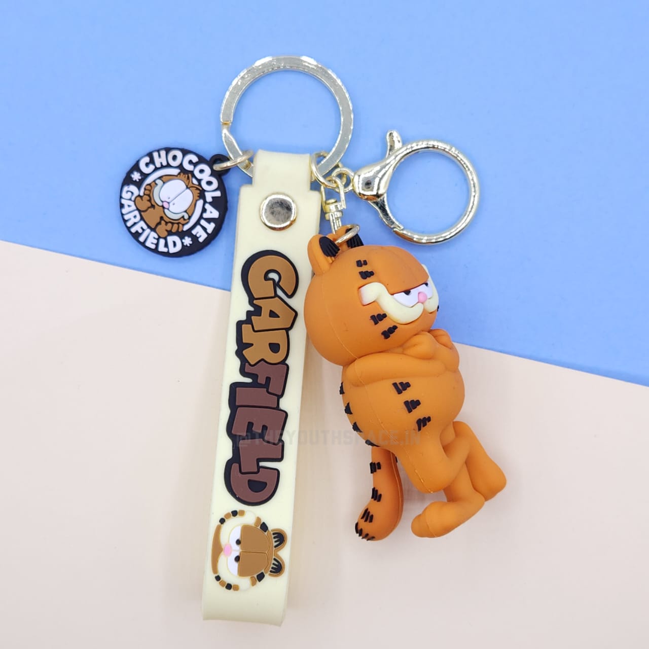 Garfield silicone keychain