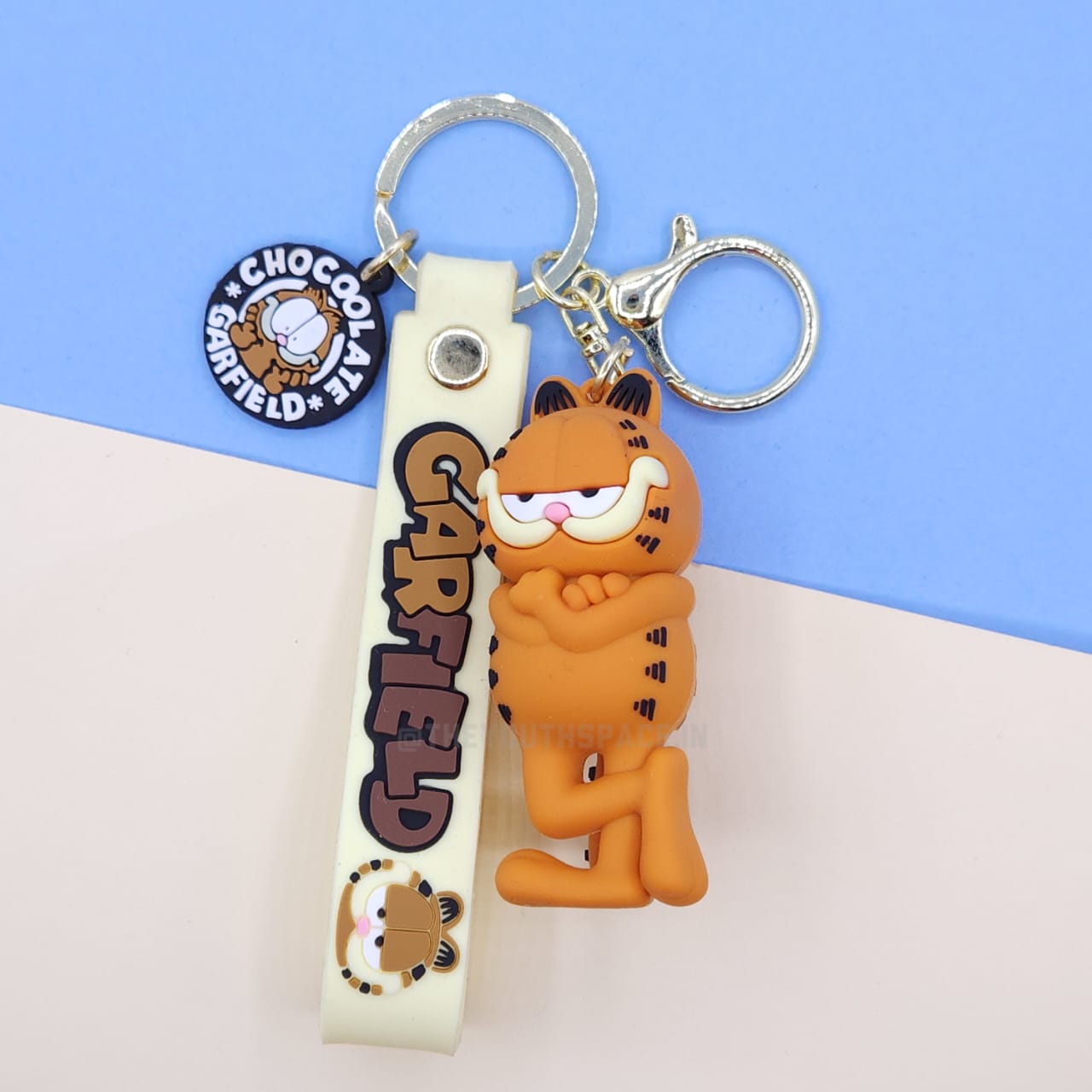 Garfield silicone keychain