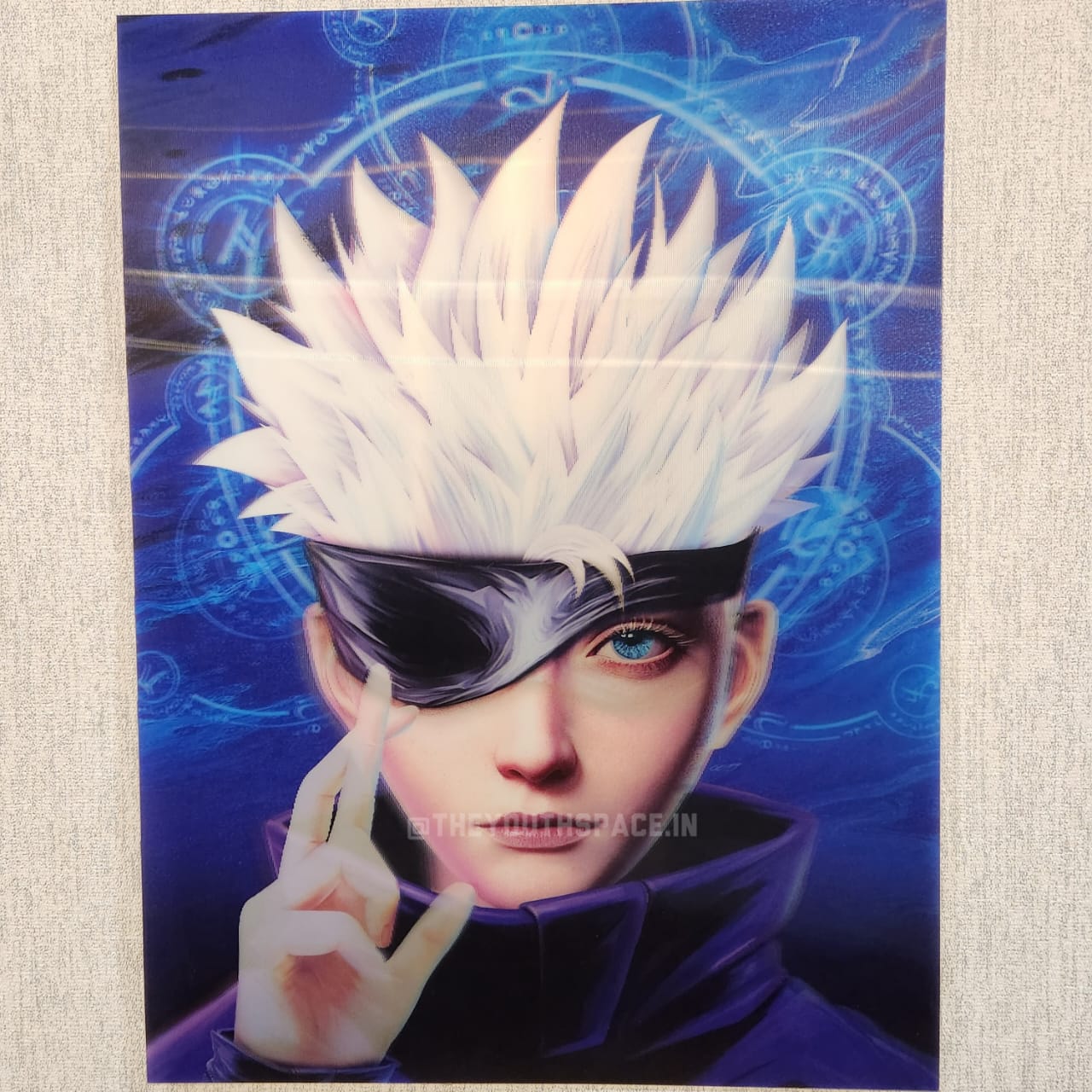 Gojo 3D motion Wall poster