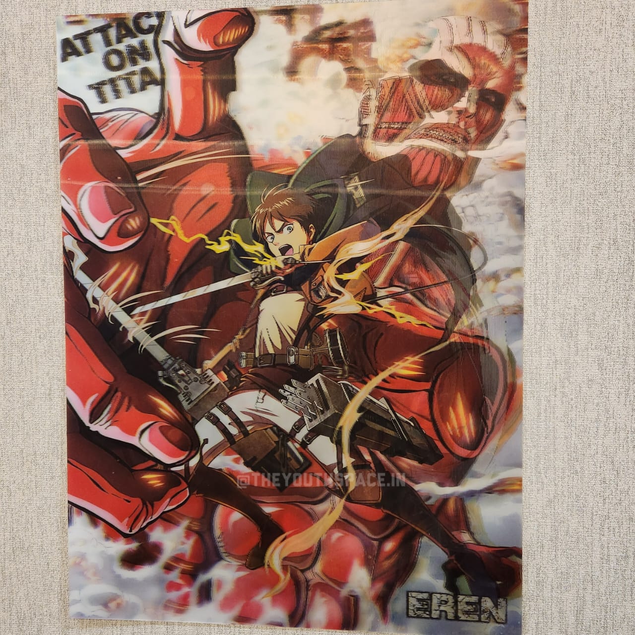 Attack on Titan 3D motion Wall poster